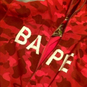 Authentic bape Swarovski hoodie xl camo